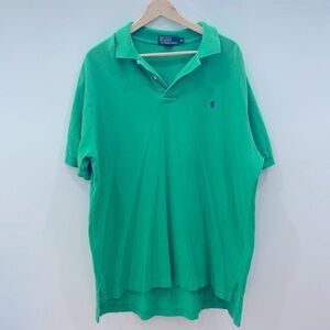 POLO Ralph Lauren: green Polo Shirt Classic Fit, XL/TG
